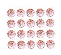 WEKAMOS 50pcs Clear Crystal Candy Color Buttons Pink Adorable Clothes Button for DIY Sewing Sweater Fasteners Coat Accessories for Man Woman Simple