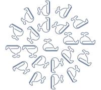 WEKAMOS 50pcs Cute Metal Whale Paper Clips Animal-Shaped for Office School Home Journal Writing