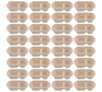 WEKAMOS 50pcs Disposable Dual-compartment Pet Feeding Bowls for Puppies and Small Animals Sanitary Cage Water and Food Dishes for Kennels Outdoor Use No-clean Puppy and Cat Feeding