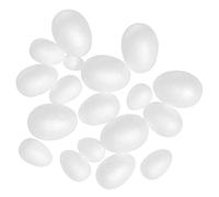 WEKAMOS 50pcs DIY Easter Egg Foam Models for Painting and Crafting Unfinished Foam Eggs in Multiple for Holiday Decorations Art Projects and Festive Home Ornaments
