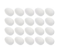 WEKAMOS 50pcs DIY Easter Eggs Decoration Set, White Plastic Unpainted Artificial Eggs for Crafting and Easter Party Decor