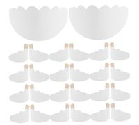 WEKAMOS 50pcs Dual Sided Cardboard Hat Inserts for Adult Baseball Caps Cap Form Support Cardstock for Maintaining Shape and Structure for Daily Wear White