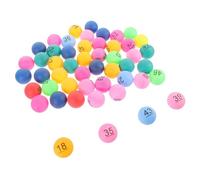 WEKAMOS 50Pcs Plastic Lottery Balls Reusable Sphere Game Balls for Party Raffles Bingo Entertainment and Bar Game Props
