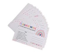 WEKAMOS 50PCS Rainbow Positive Reinforcement Cards for Teachers Classroom Behavior Incentive Postcards to Motivate Preschool Kindergarten Students Parent Communication Reward Notes