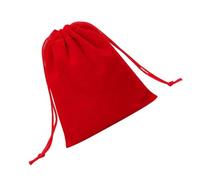WEKAMOS 50pcs Red Plush Drawstring Gift Bags Jewelry Storage Pouches Luxury Velvet Pouch for Wedding Party Candy Beads Small Gift Packaging