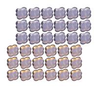 WEKAMOS 50pcs Silicone Earring Backs Gold and Silver Edged Four-Leaf Design, Anti-Lost Ear Stoppers for Women and Adults, Jewelry Findings for Pierced Earrings