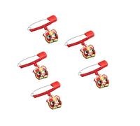 WEKAMOS 5pcs Baby Safety Pin Brooches for Babies Multi-Purpose Diaper Pins with Herbal Scented Packets Suitable for Newborns and Toddlers Random Color