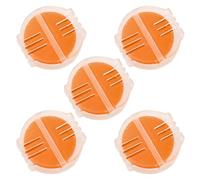 WEKAMOS 5Pcs Beeswax Thread Conditioner with Holder for Embroidery and Sewing Water-Soluble Thread Wax in Plastic Box Natural Beeswax for Cross Stitch Quilting