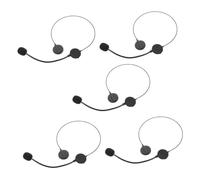 WEKAMOS 5pcs Fake Microphone Headset Prop for Halloween Cosplay Party Sturdy Rock Star Mic Singing Accessory Vibrant Color Costume Headset Mic for Pretend Play and Party Favor