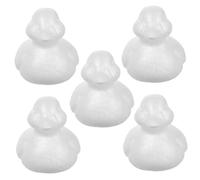 WEKAMOS 5pcs Foam Duck White Polystyrene Blank Duck for DIY Crafting Modelling Flower Arrangement Decoration Craft Projects
