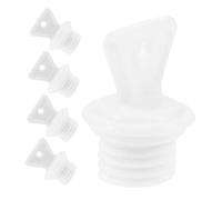 WEKAMOS 5Pcs Leakproof Hot Water Bottle Caps Sealing Stoppers Replacement Plugs White for Hot Water Bags Portable Cover