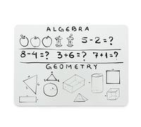 WEKAMOS 5Pcs Mini Desktop Whiteboard 15X21Cm Double-Sided Dry Erase Board for Office, School, Home Use - Portable Small White Board for Planning and Reminders