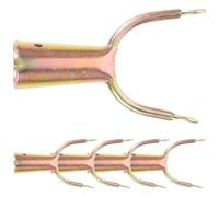 WEKAMOS 5pcs Pole Accessories Clothes Stick Replacement Forks Metal Easy to Install Simple Structure Lightweight for Clothes Pole Rack High Places