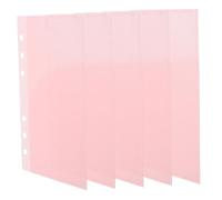 WEKAMOS 5Pcs Reusable Budget Inserts Pockets for Binders Multi Use Budget Pouches for Organizing and Manual Ledger Bags Convenient and Practical Structure Soft Touch Material Light Pink