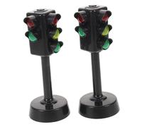 WEKAMOS 5PCS Traffic Light with Sound and Light Realistic Pedestrian Road Sign Model for Early Education and Outdoor Learning Colorful Miniature Traffic Signal Playset for Kindergarten
