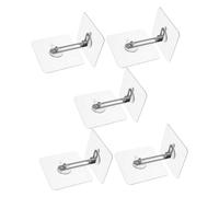 WEKAMOS 5sets Falling Fixators Furniture Wall Anchors Adhesive Shelf Brackets Boy Girl Safety Straps for Secure Cabinet Bookcase Dresser Shelf Wall No Drill