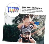 WEKAMOS 6 Pcs Finger Rockets Launcher for Outdoor Fun with Flashing Lights Elastic Material Safe Smooth Edges Reusable and Easy to Clean for Garden Parties and Active Play Random Color