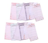 WEKAMOS 60PCS Budget Cash Envelopes 6-Holes for Expense Tracker Binder, Gold Foil Paper Budget Sheets for Spending Organizer and Cash Ledger Management