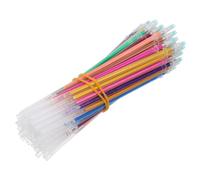 WEKAMOS 60pcs Gel Pen Refills Vibrant Colors Neon Glitter Ink Replacement for Coloring Books Scrapbooking Journaling Drawing Art Creative Projects