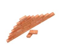 WEKAMOS 60pcs Lifelike Miniature Bricks Scale Realistic Fake Bricks for DIY Sand Table Model Building Dollhouse Landscaping Tiny Crafting Material for Micro Landscape Displays
