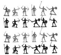 WEKAMOS 60pcs Medieval Soldier Figures Detailed Ancient Roman and Middle Ages Army Men Models Educational Plastic Military Miniatures for Classroom Projects and History Collectors
