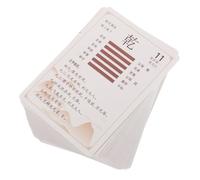 WEKAMOS 64pcs I Ching Card with Book of Changes and Lucky Coins Pouches Complete Chinese Divination Hexagram Cards for Spiritual Practice Fortune Telling and Beginner-friendly Wisdom
