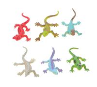 WEKAMOS 6pcs Colorful Simulated Lizard Mini Plastic Gecko Models Realistic Animal Figurines for Educational Play Science Projects and Animal Lovers Gifts