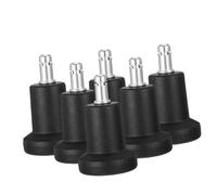 WEKAMOS 6Pcs Fixed Feet Furniture Chair Casters Slip Levelers for Office Chairs Wear Resistant Stationary Glides for Hard Floor Protection