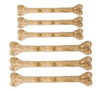 WEKAMOS 6PCS Halloween Plastic Skeleton Bones with Predrilled Holes for Easy Threading Realistic DIY Craft Accessories for Party Decorations and Creative Making