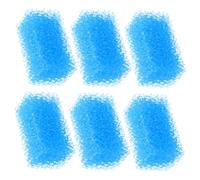 WEKAMOS 6pcs High Density Aquarium Filter Sponge Replacement Pads for Fish Tank Filtration Biochemical Media Supports Beneficial Bacteria Growth Compatible with Filters