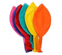 WEKAMOS 6Pcs Latex Party Balloons Solid Color Decorations for Birthdays Weddings Celebrations Premium Quality Balloons Yellow Red Dark Green