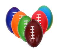 WEKAMOS 6pcs Mini Rugby Footballs PU Material Sports Balls for Party Rewards and Sport Themed Events Portable Compact Eye Catching Design