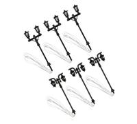 WEKAMOS 6pcs Miniature Street Lamp Model Realistic House Decor for Miniature Gardens and Sandboxes Premium Street Light Adornment for Home Decoration