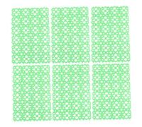 WEKAMOS 6Pcs Non Slip Pet Cage Floor Mats Protective Foot Pads for Hamster Rabbit Guinea Pig Chinchilla Small Animals Random Colors Random Color