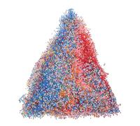 WEKAMOS 6pcs Non-Toxic Foam Beads for DIY Crafts and Sensory Play, Mixed Size 2.5-3.5mm 4-6mm, Macaron and Pastel Shades for Art Projects and Travel Random Color