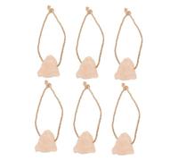 WEKAMOS 6pcs Pink Salt Lick Block for Livestock Cattle Deer Natural Mineral Source Rope for Animals