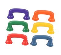 WEKAMOS 6pcs Plastic Reading Phones for Speech Therapy Classroom Use Bright Lightweight Phones with Auditory Feedback for Improved Clarity Washable and Roleplay Tool for Boys