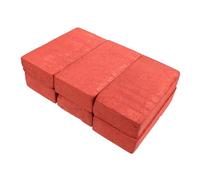 WEKAMOS 6pcs Red Foam Bricks Lightweight Safe Comedy Gimmick Film Props for Stage Performance Magician Tricks Halloween Movie Scene Setup