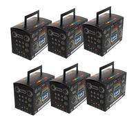 WEKAMOS 6pcs Retro Radio Cake Boxes Party Favor Boxes Vintage Cassettes Goodie Containers for Birthday Decorations Popcorn Candy Holders