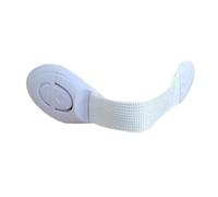 WEKAMOS 6pcs Safety Locks for Cabinets and Fridge Multifunctional Adhesive Childproof Door Drawer Locks with Flexible Cloth Belt Abs Plastic White Prevents and from Opening Cupboards and