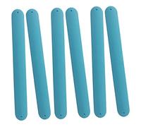 WEKAMOS 6Pcs Silicone Slap Bracelets for Party Favors Comfortable Snap Bands Wristbands Bulk Creative and Safe Craft Supplies for Boys and Wrist Decoration