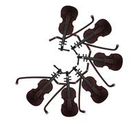 WEKAMOS 6pcs Small Violin Pendant Miniature Model Toy Figurine for DIY Crafts Christmas Tree Hanging Ornament Decor