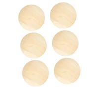 WEKAMOS 6pcs Unfinished Natural Wood Slices Kit Rustic Wood Circles for DIY Crafts Christmas Ornaments Painting and Coasters Versatile for Home and Studio Use