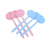 WEKAMOS 6pcs Vision Testing Eye Covers for Optometry Plastic Single Eye Occluders with Oval Shape for Precise Visual Exams Portable in Pink and Blue for Adults