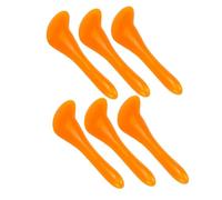 WEKAMOS 6pcs Yellow Guasha Board Stone Scraping Tools Face and Eye Massage Scraping Massager for Skin Care and Circulation