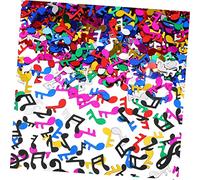 WEKAMOS 8 Packs Music Note Confetti Party Decorations Paper Scatter for Weddings Birthdays Graduations Colorful Black Mixed Notes Table Decor Cake Balloon Fillers