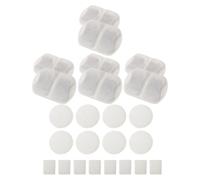 WEKAMOS 8 Sets Pet Water Fountain Filter Replacement with Activated Carbon Sponge for Cat Water Dispenser Triple Filtration Design Suitable for Cat Drinking Fountain