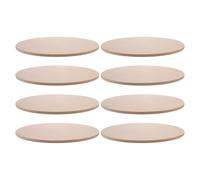 WEKAMOS 8pcs 12cm Round Pottery Wheel Bats Set for Ceramic Drying and Clay Throwing, Wooden Sculpture Bases for Pottery and Ceramics Making, DIY Clay Craft Accessories