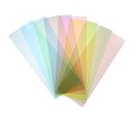 WEKAMOS 8Pcs Colored Overlay Reading Bookmarks Guided Reading Strips for Students School Supplies for Dyslexia Visual Stress Relief Lightweight and Use