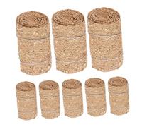 WEKAMOS 8pcs Mini Hay Bales Faux Straw Dollhouse Props Realistic Fall Hay Blocks Decorative Cowboy Straw for DIY Autumn Harvest Craft Miniature Garden Farm Scene